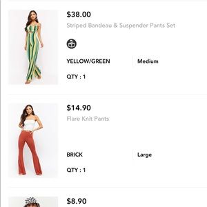 Forever 21 Pants - Bandeau and pant set Forever 21 Pants - Bandeau and pant set